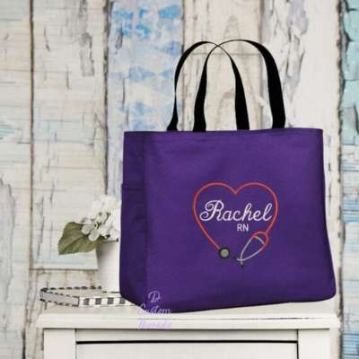 Tote embroidery